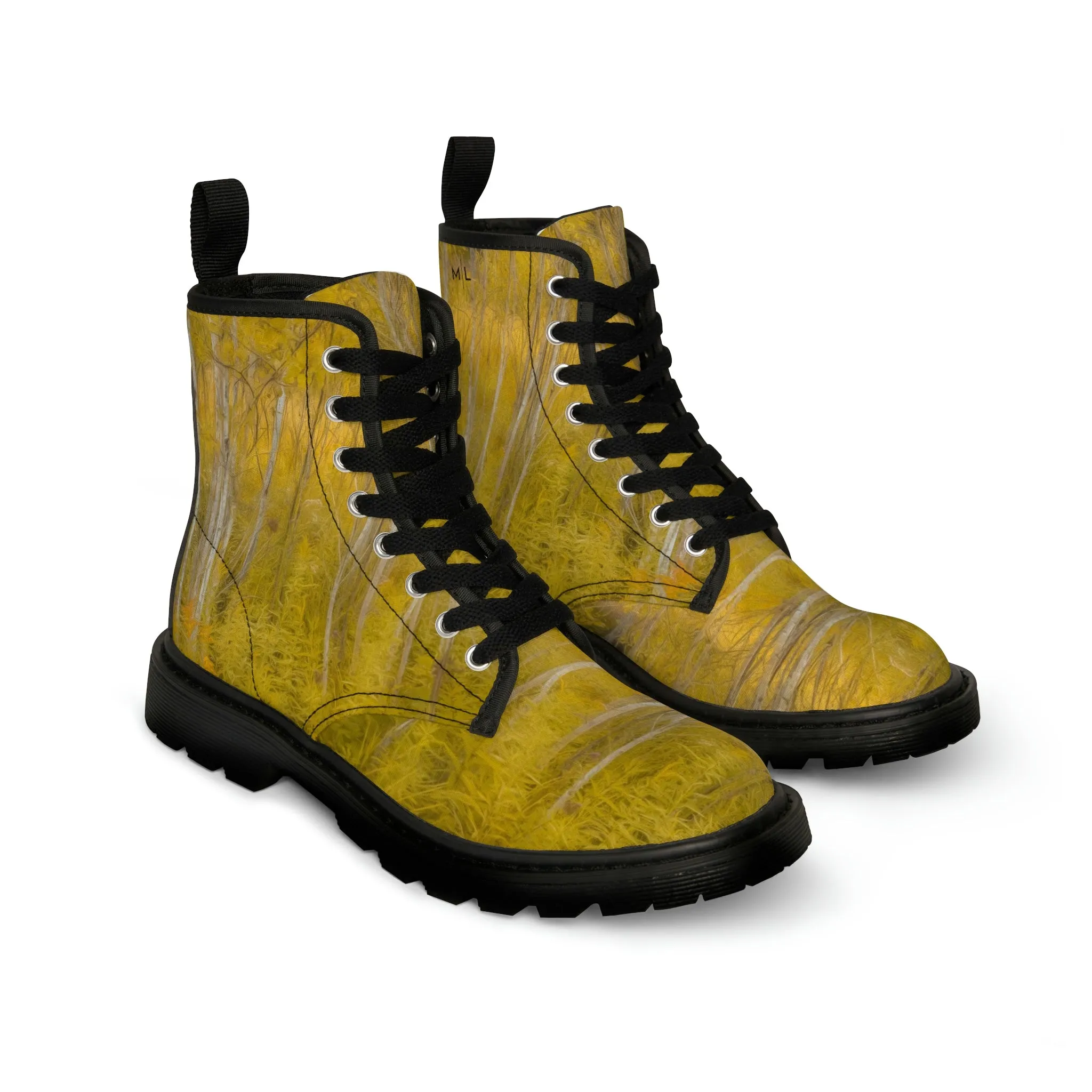 Nature's Pillars Women's Canvas Art Boots