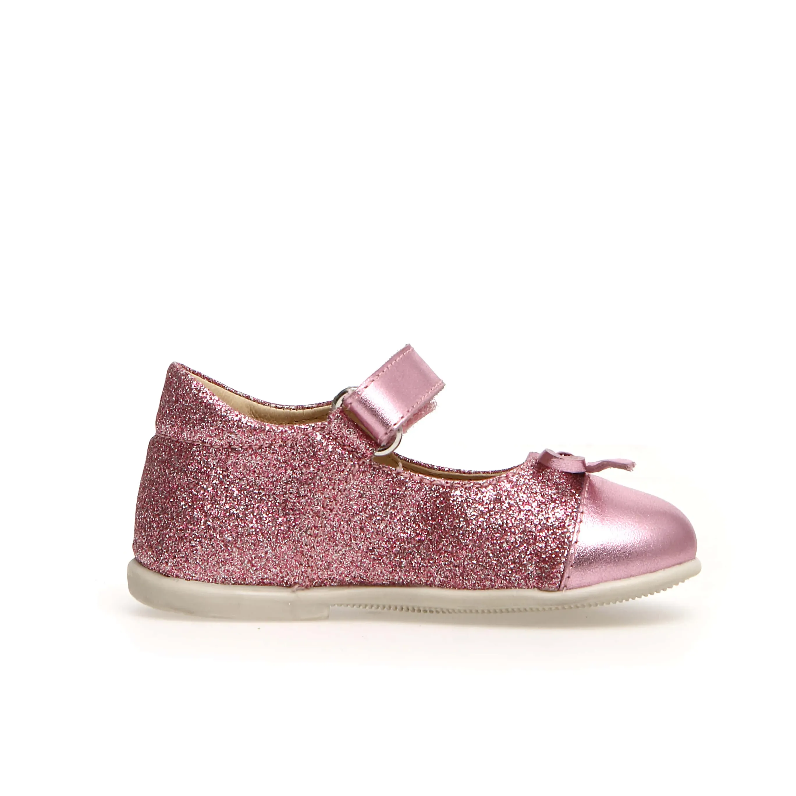 Naturino Salleny Girl's Dress Shoes - Metallic / Glitter Pink