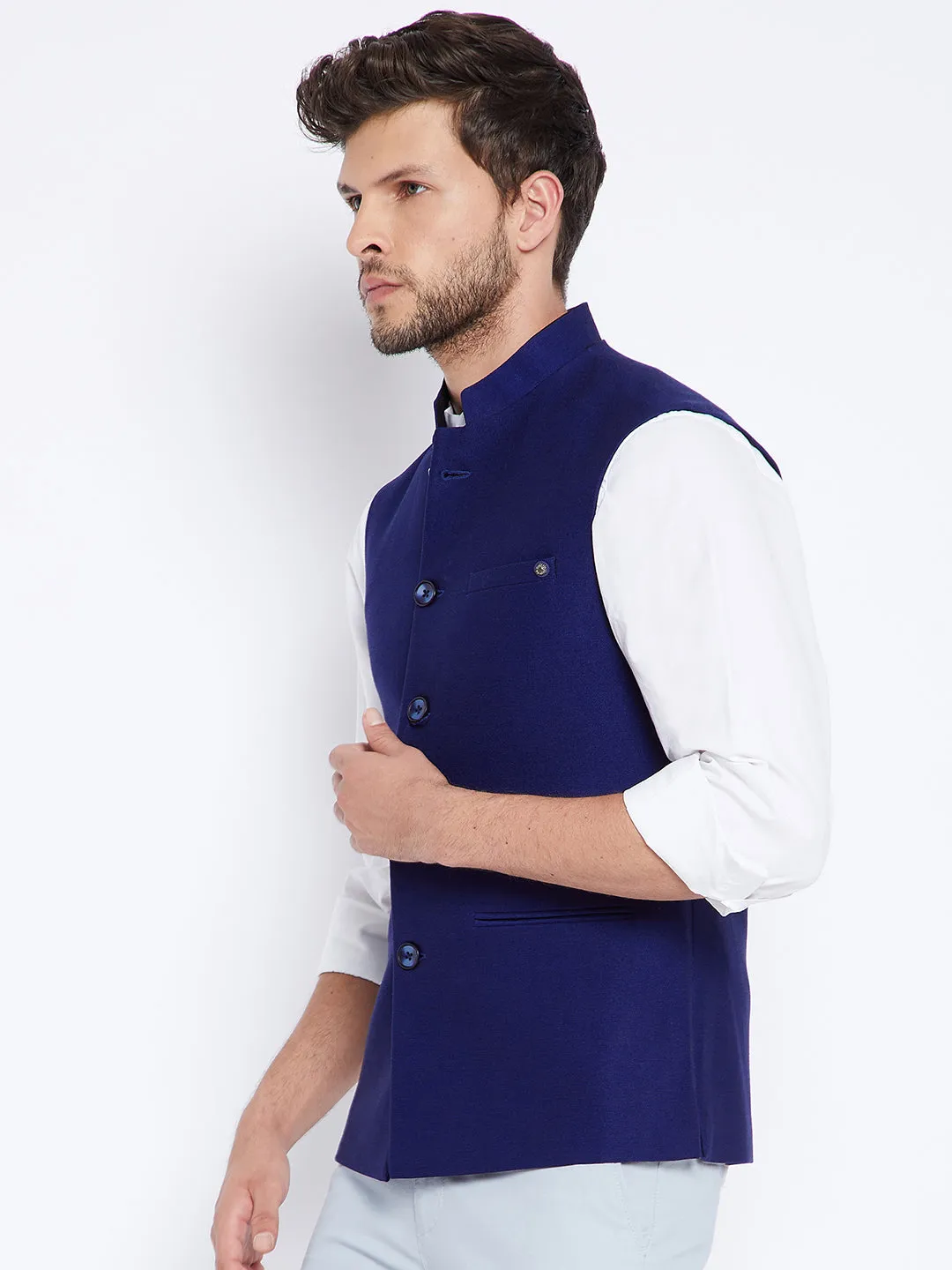 Navy Blue Waistcoat