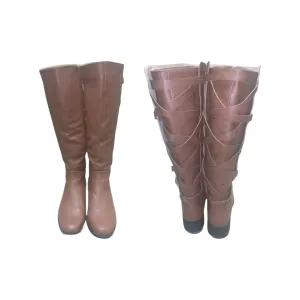 NIB *ZBY Women's Lace Up Knee High Brown Winter Combat Boots (Size 10)