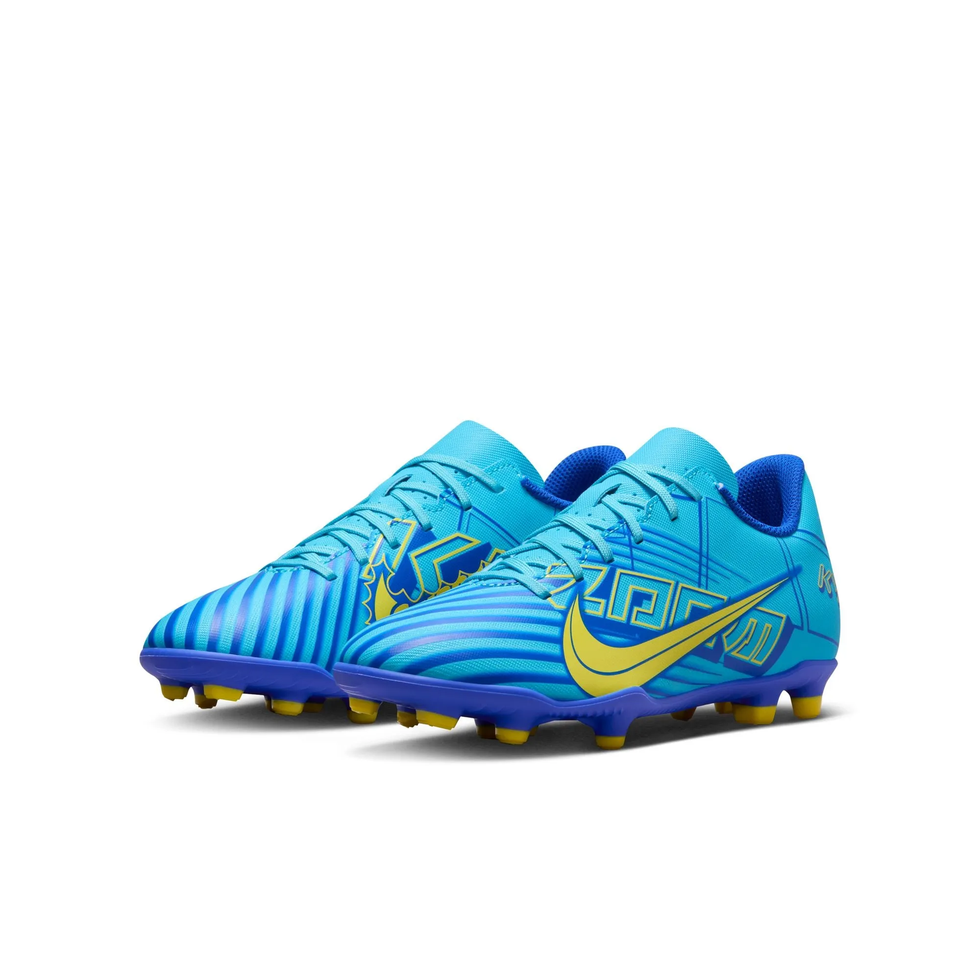 Nike Junior Mercurial Vapor 15 Club KM FG/MG Soccer Cleat - Baltic Blue/White