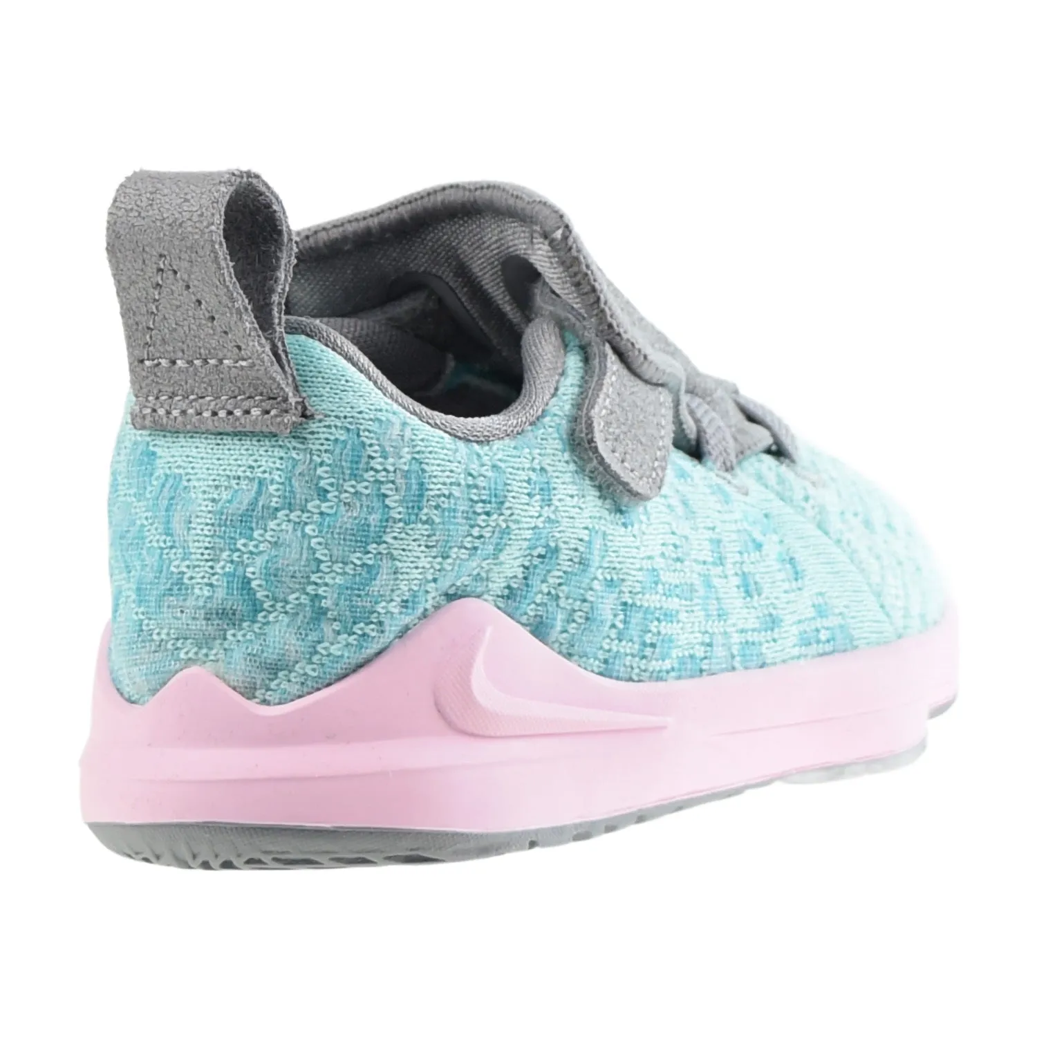 Nike LeBron XVII TDV ‘South Beach’ Toddlers Shoes Light Aqua-Grey