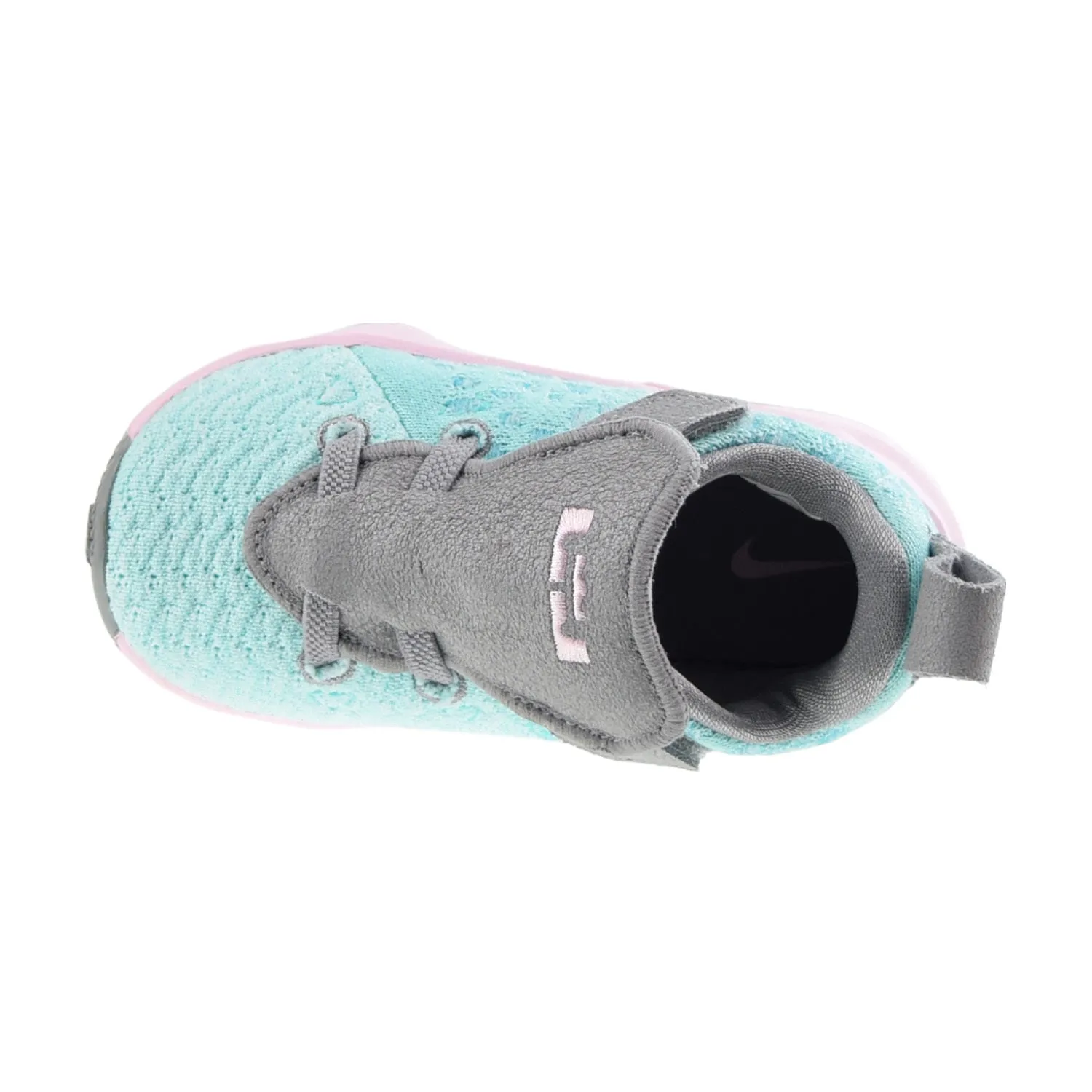 Nike LeBron XVII TDV ‘South Beach’ Toddlers Shoes Light Aqua-Grey