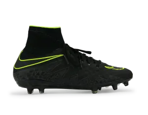 Nike Men's Hypervenom Phantom II FG Black/Black/Volt