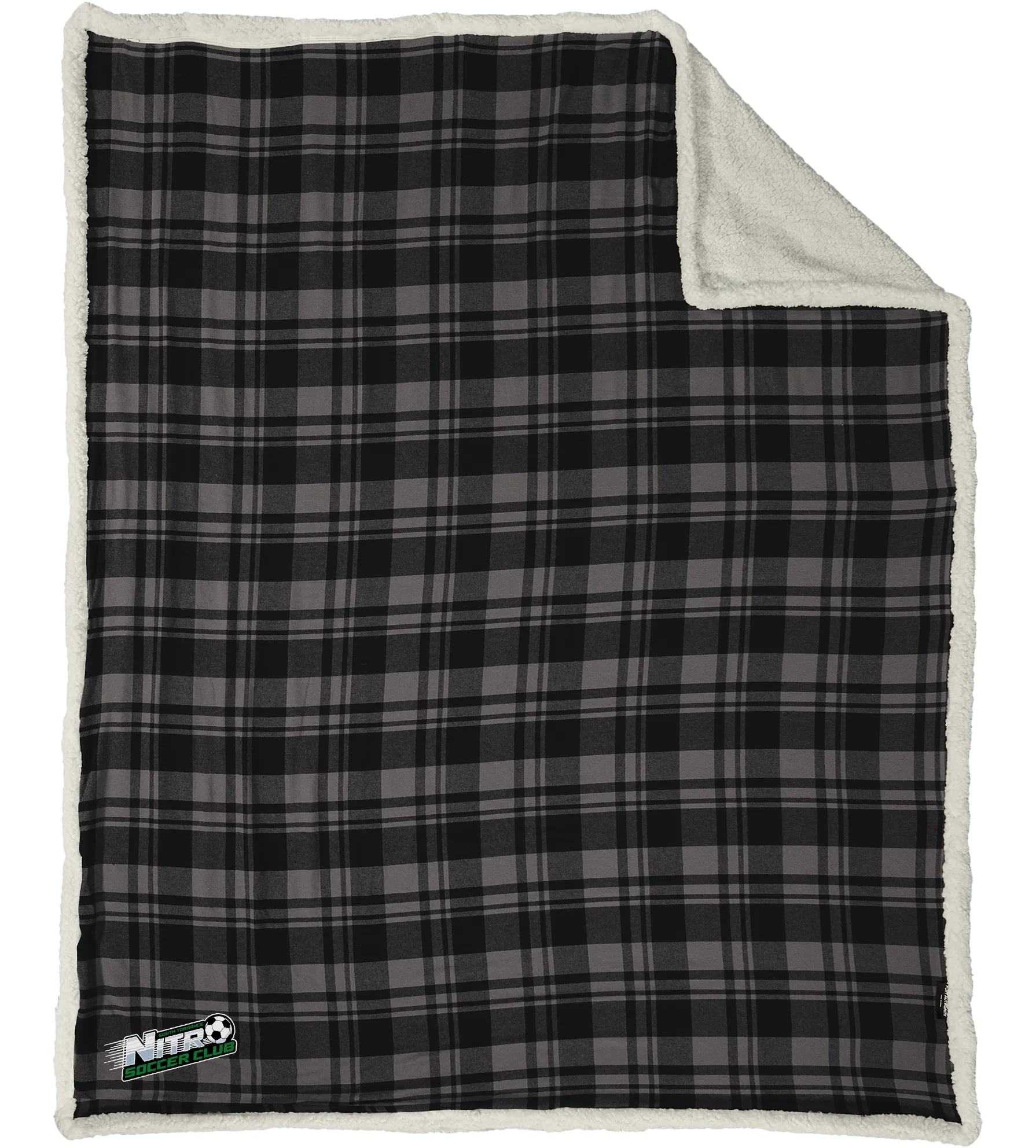 Nitro Soccer Flannel Sherpa Blanket