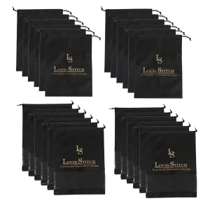 Non Woven Shoe Bag Pack Of  24 Black Plain & See Thru