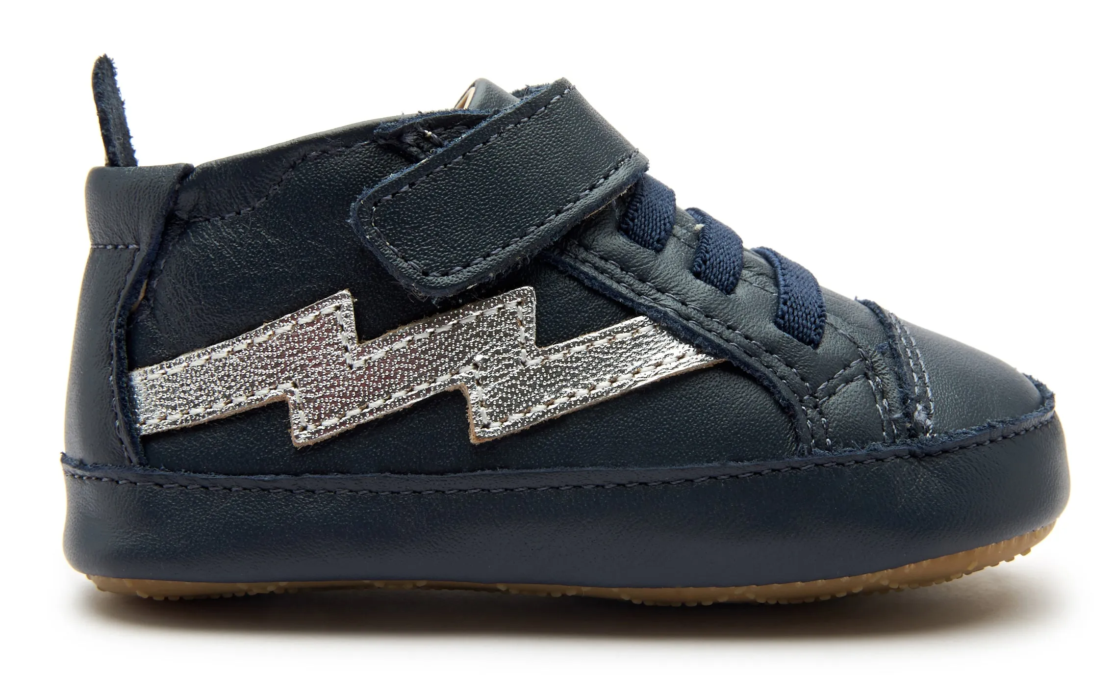 Old Soles Boy's & Girl's 0052R Bolted Baby Sneakers - Navy/Silver