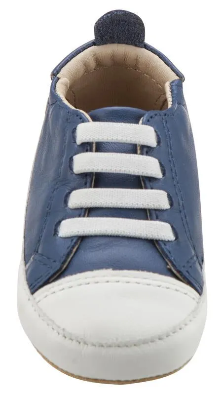 Old Soles Boy's & Girl's 106R Eazy Jogger Vintage Trainer Denim Blue Sneakers