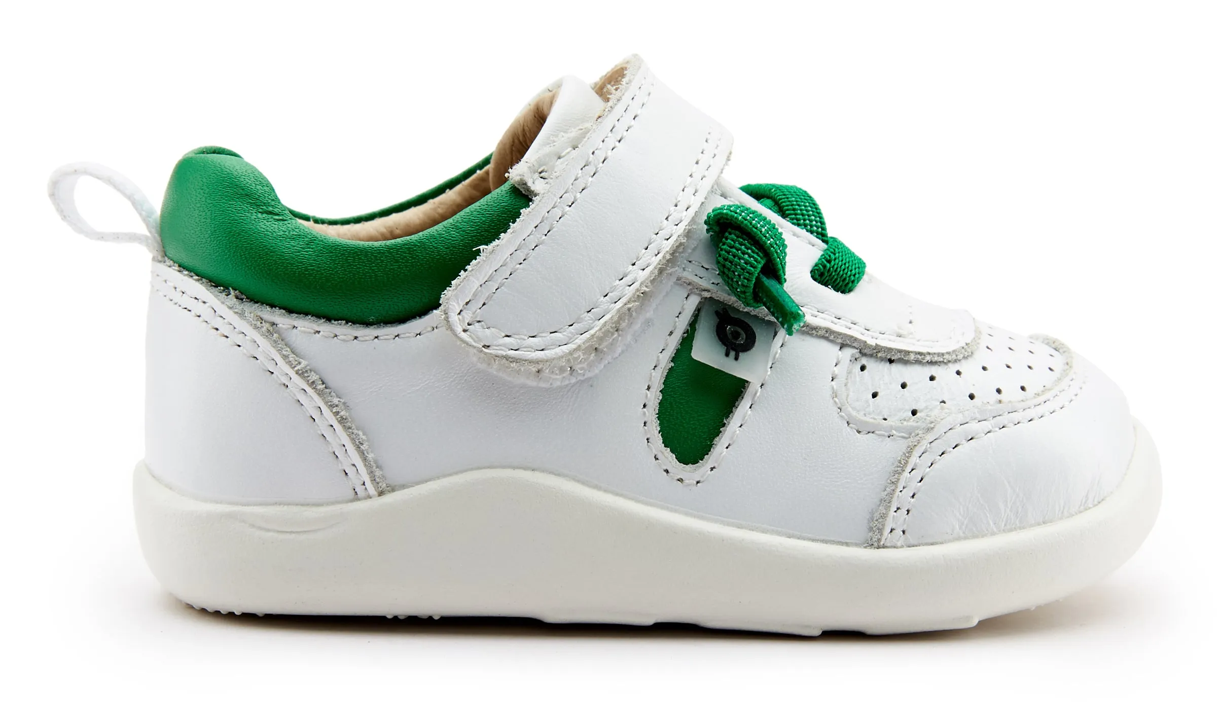 Old Soles Boy's & Girl's 8033 Drop-In Sneakers - Snow/Neon Green