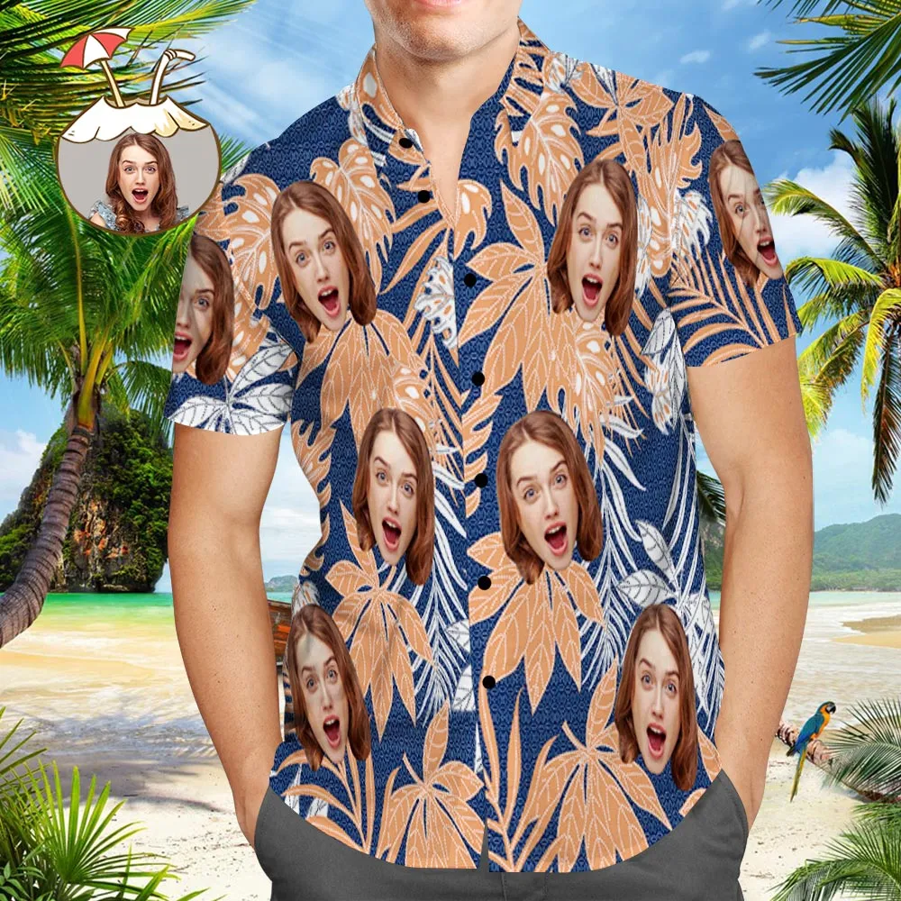 Personalized Photo Hawaiian Shirt Vintage Hawaiian Shirts Birthday Gifts