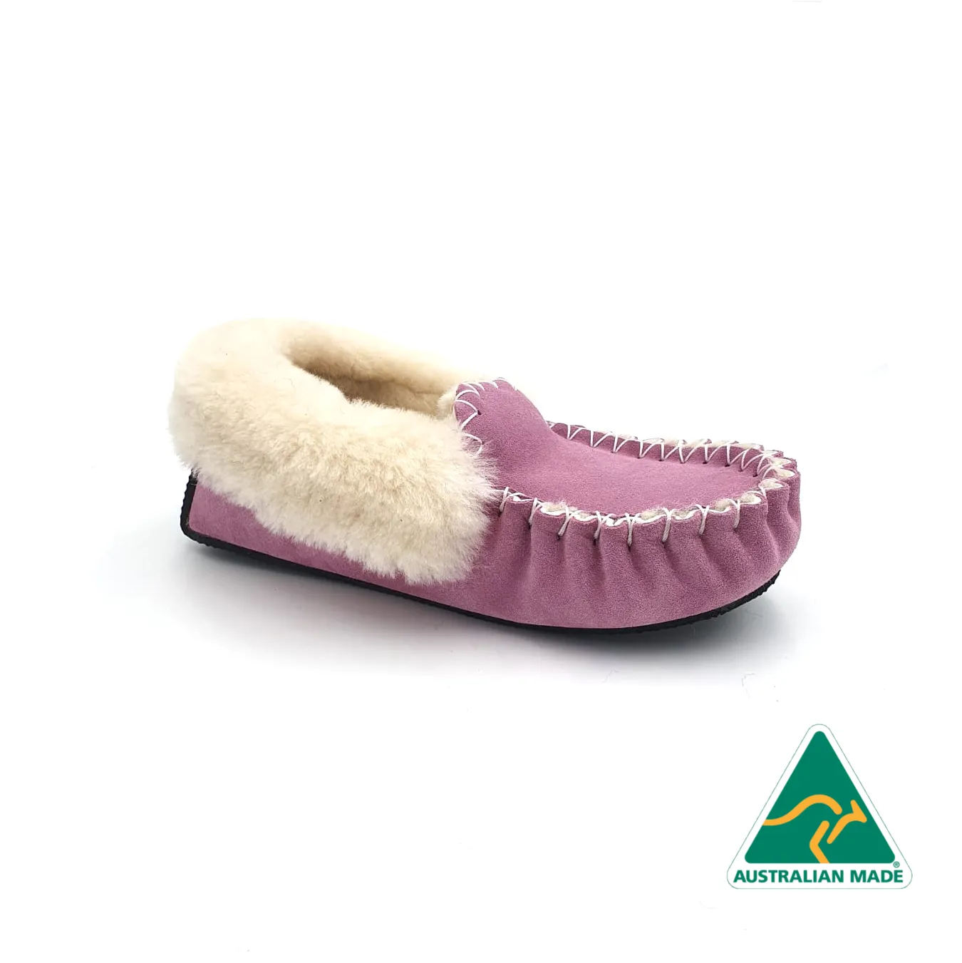 Pink & White Moccasins
