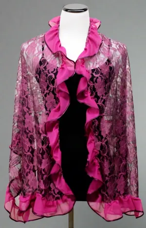 Pink Ruffle Scarf
