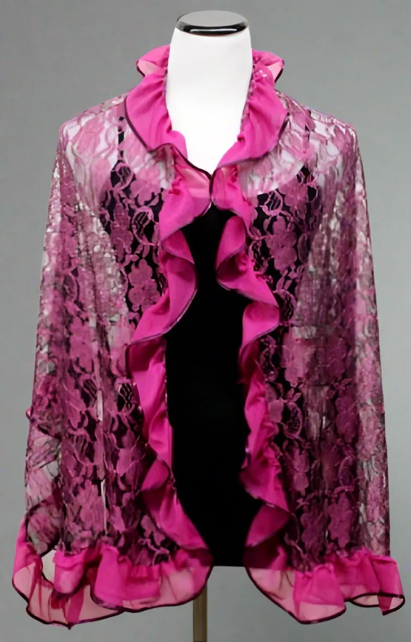 Pink Ruffle Scarf