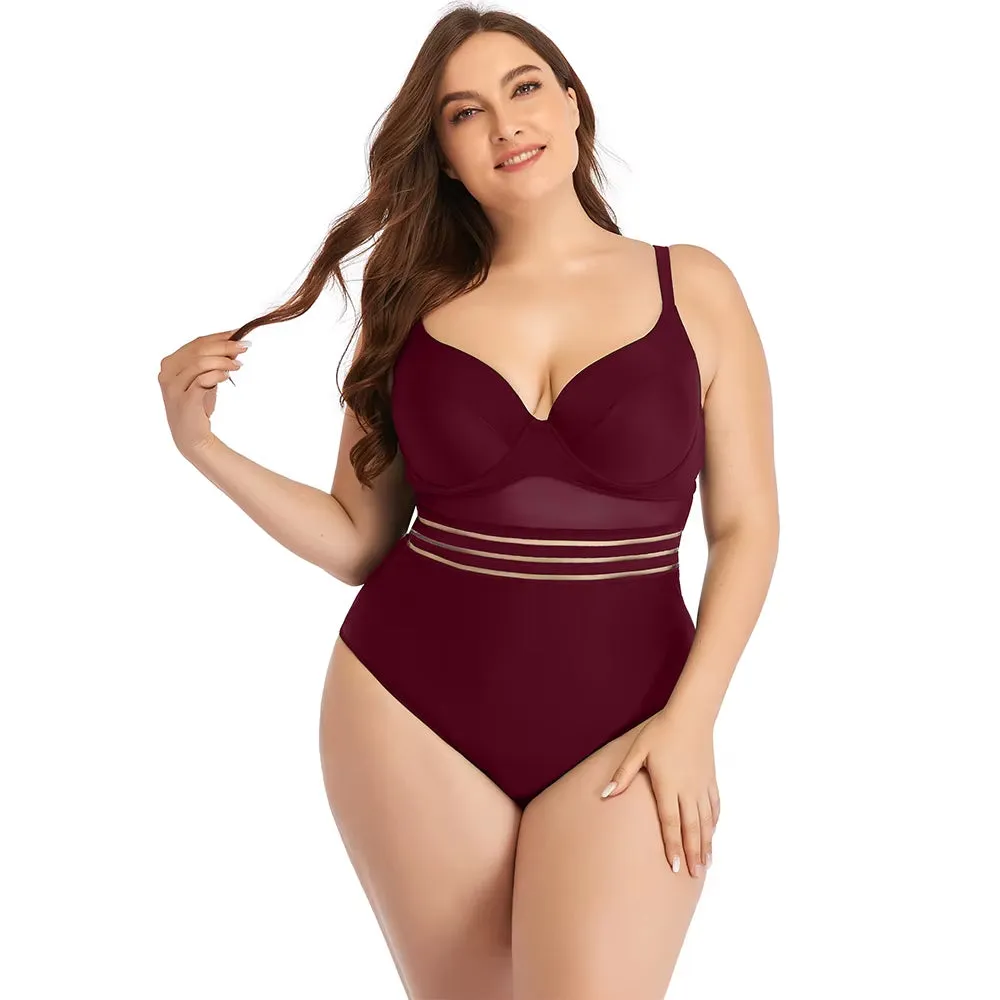 Plus Size One-Piece Swimsuit for Women