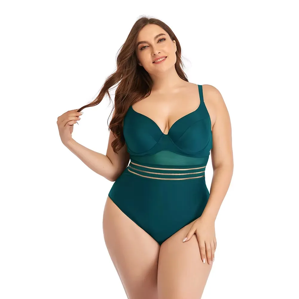 Plus Size One-Piece Swimsuit for Women