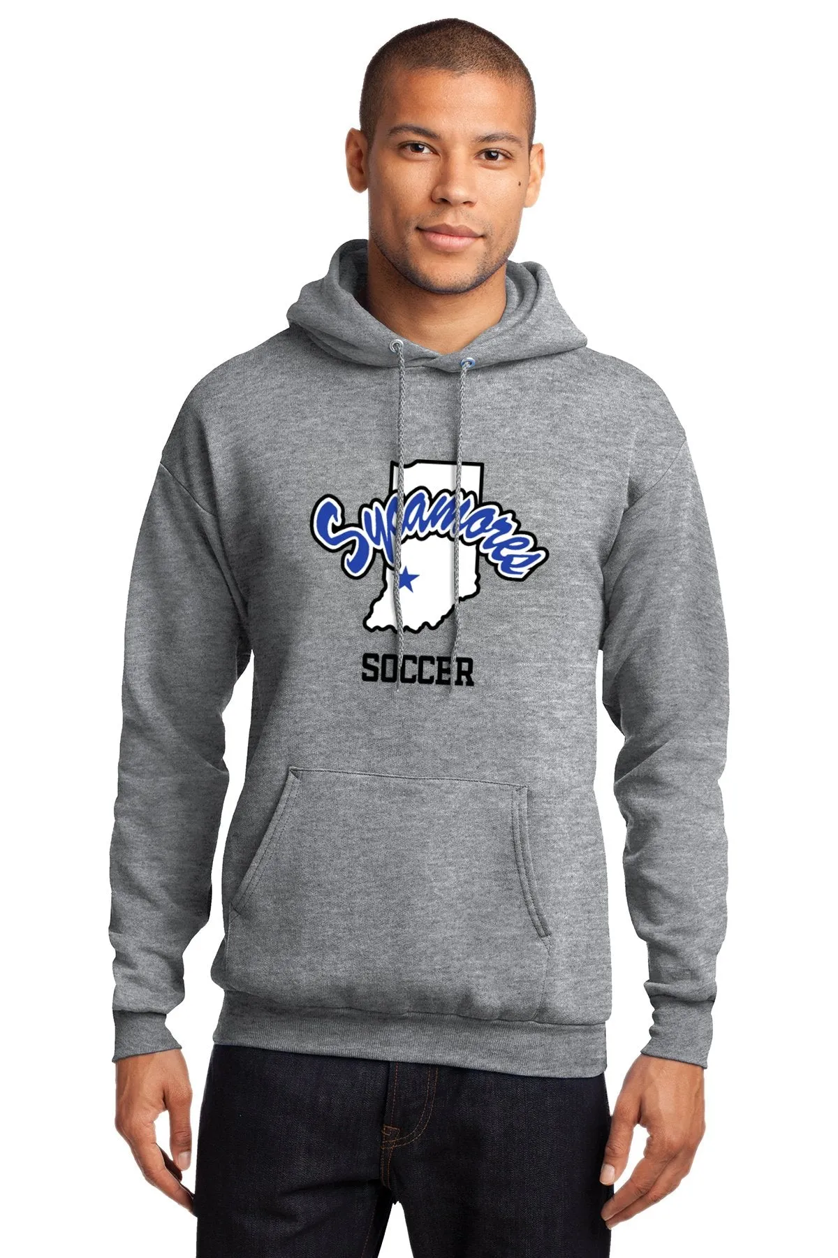Port & Company® Sycamores Soccer Essential Fleece Hooded Sweatshirt