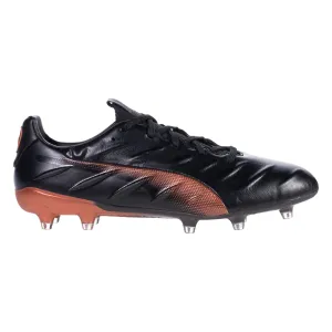 Puma King Platinum 21 Firm Ground Soccer Cleat - Black/Neon Citrus