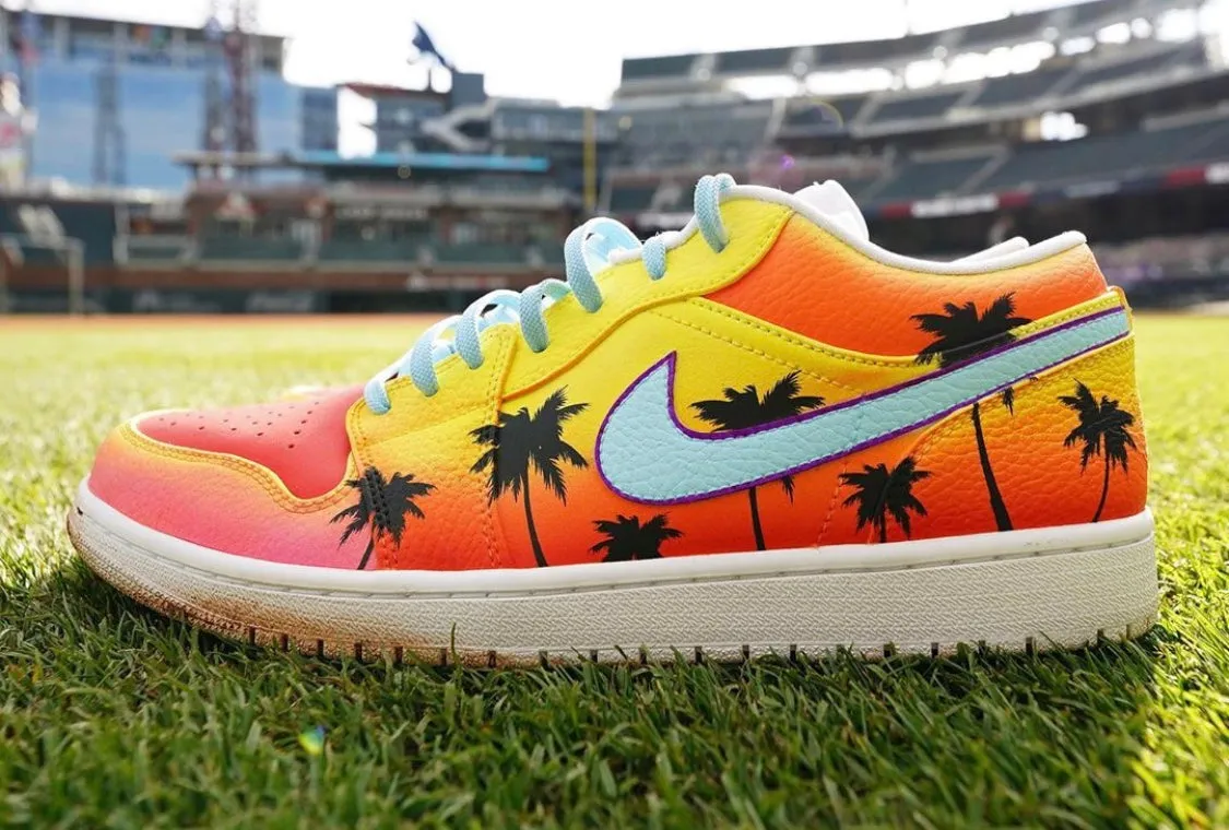 "SoFlo Sunset" Jordan 1 Low Shoes