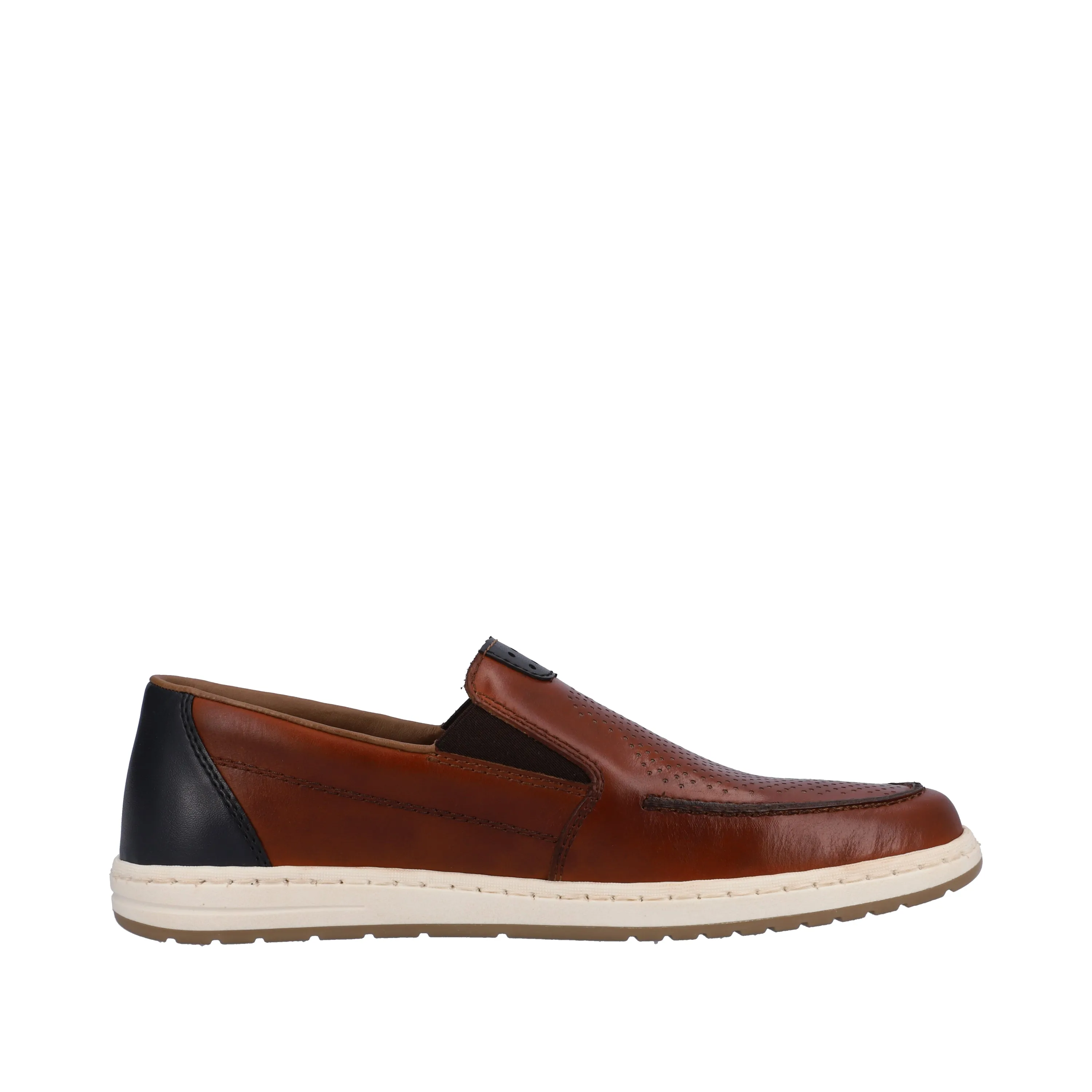 Rieker 18266-24 Brown Mens Casual Comfort Slip On Shoes