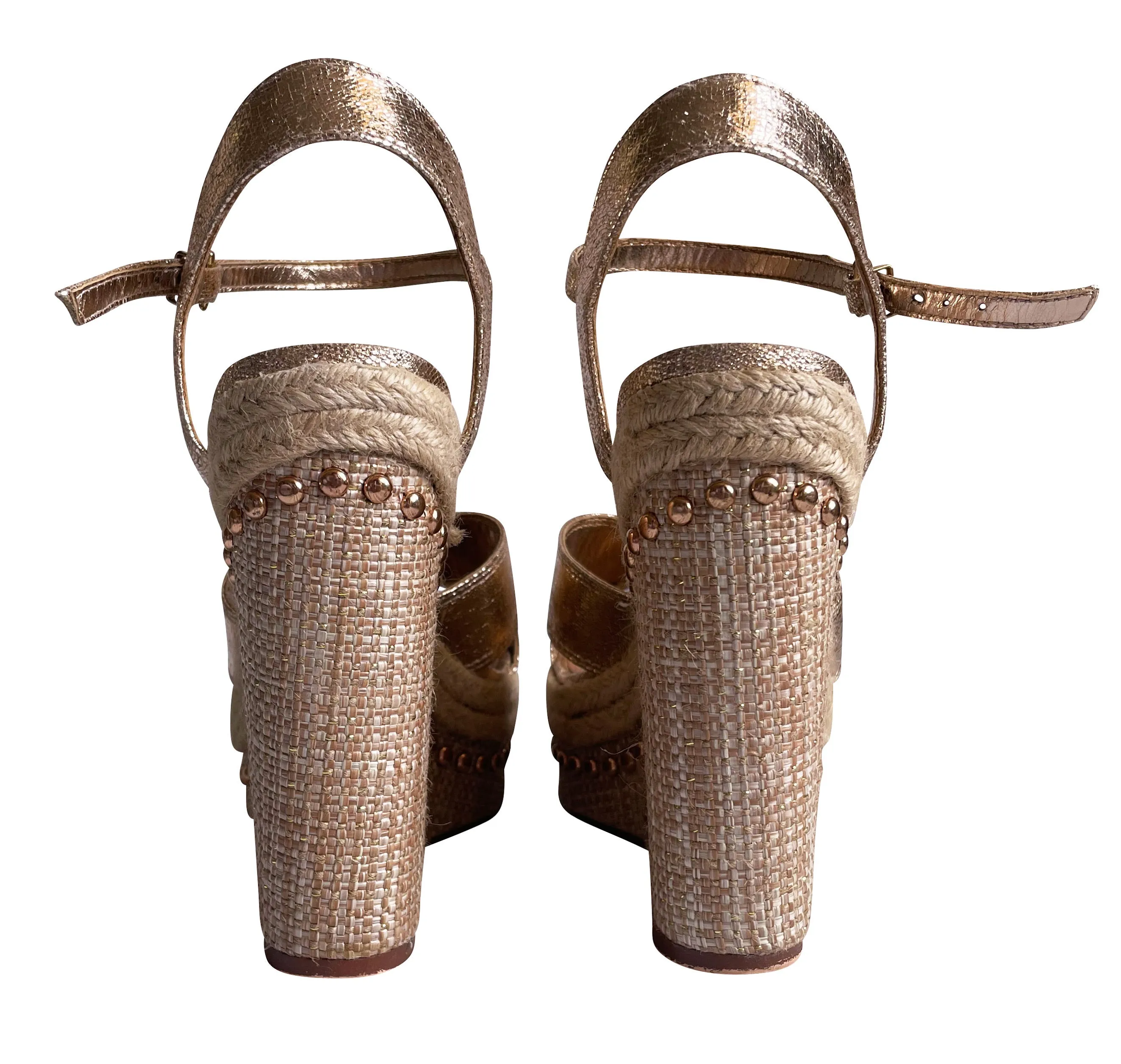 River Island Rose Gold Wedges