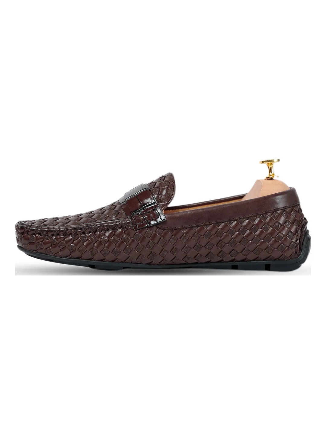 Ross Weaved Loafer Coffee