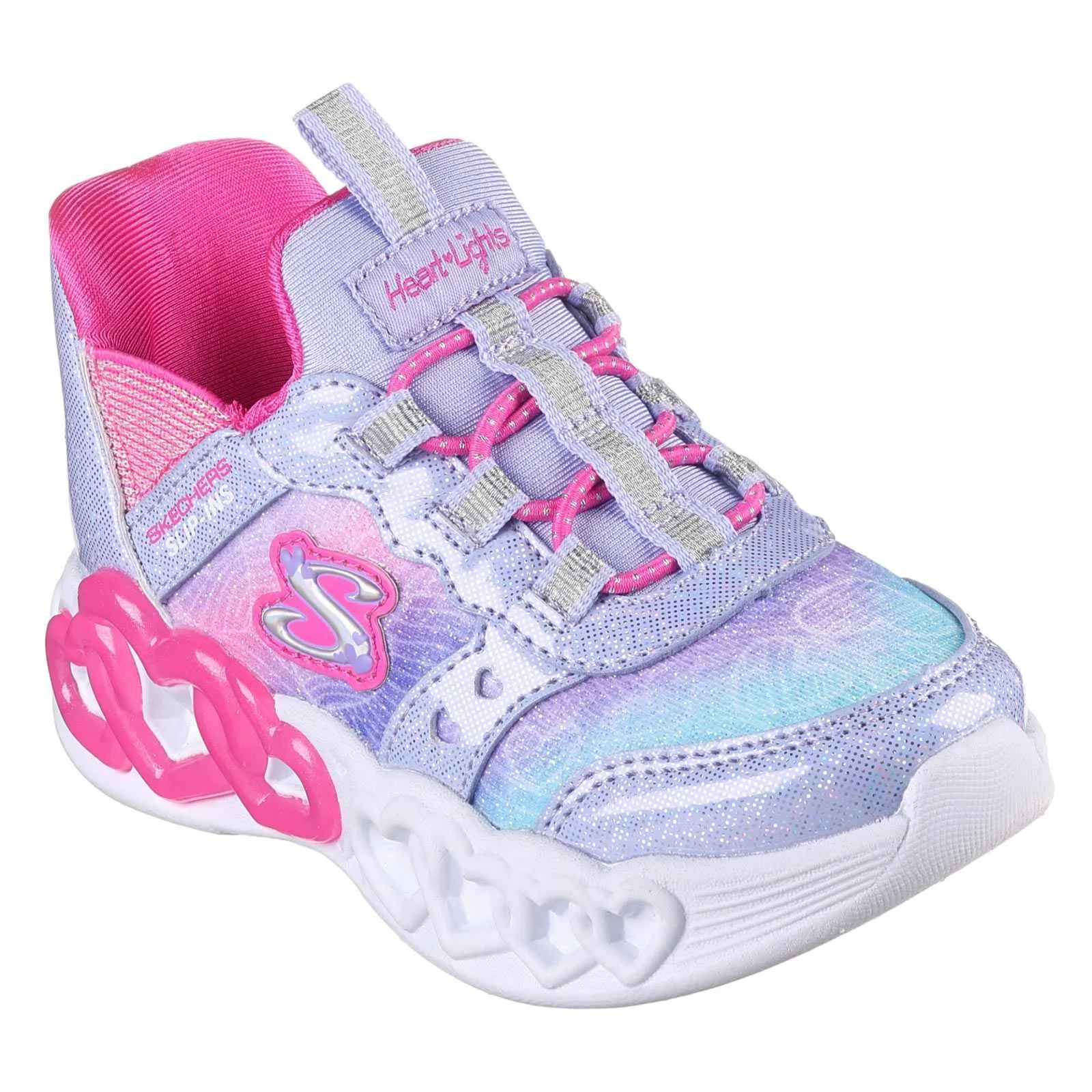 Skechers Slip Ins Infinite Heart Lights Girls Shoes