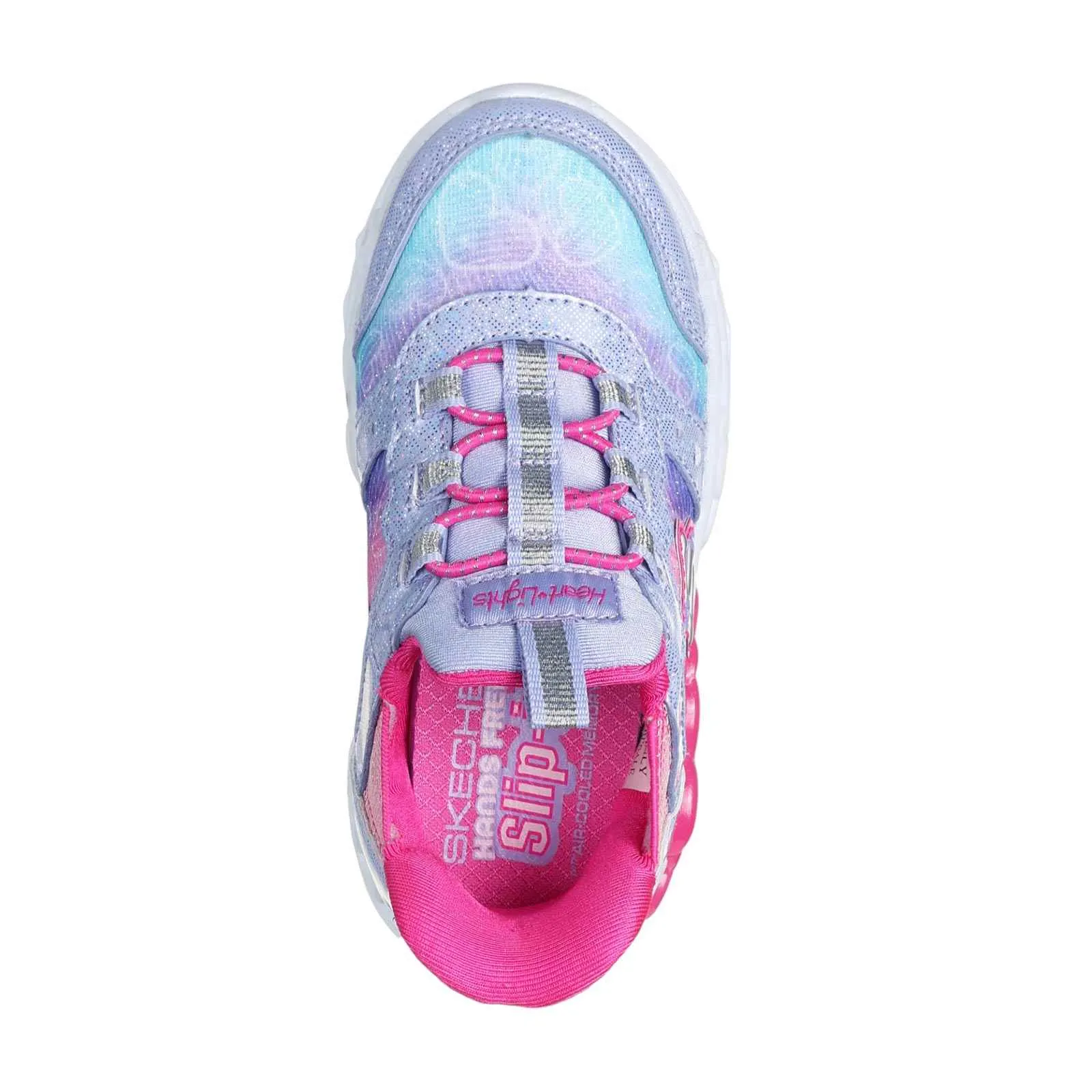 Skechers Slip Ins Infinite Heart Lights Girls Shoes