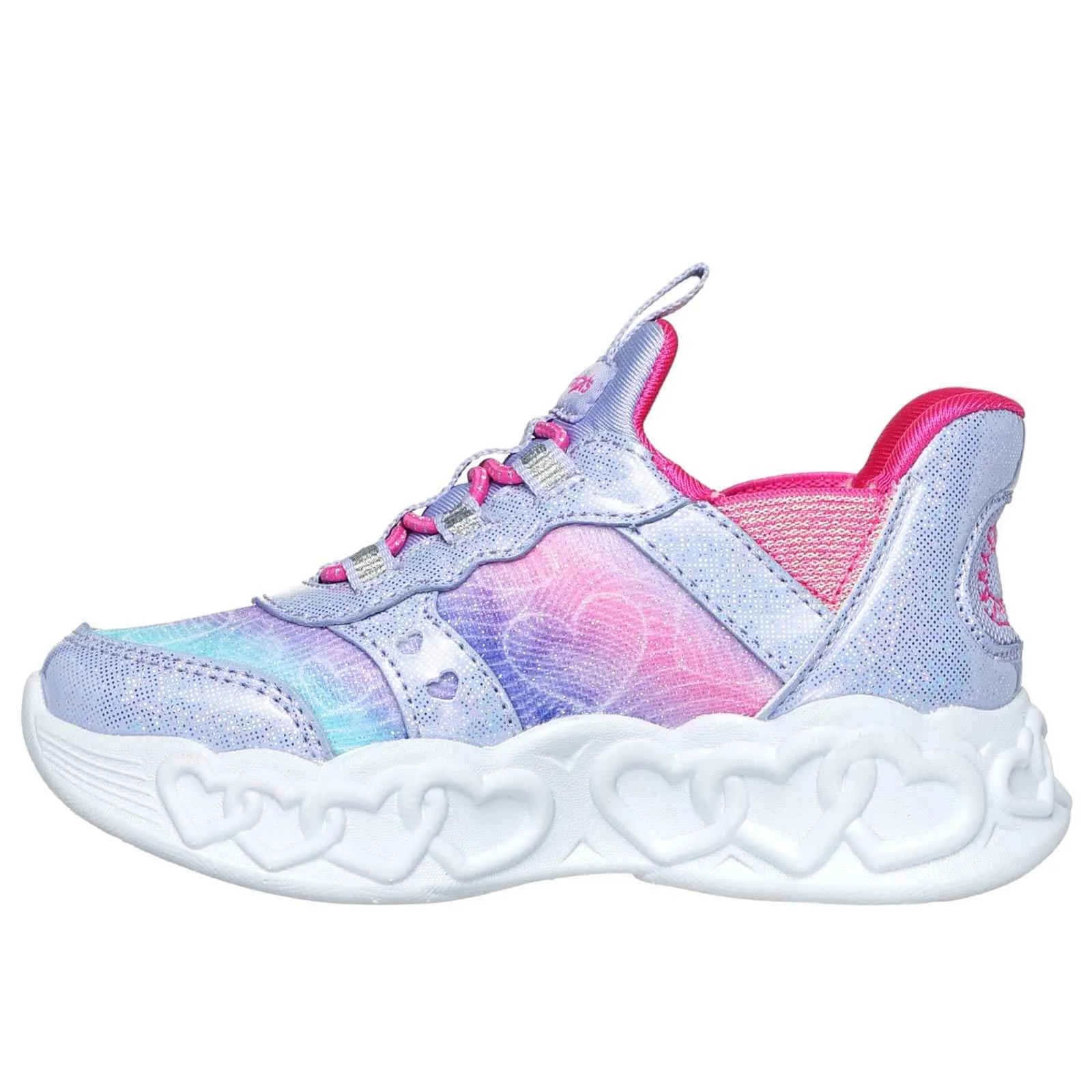 Skechers Slip Ins Infinite Heart Lights Girls Shoes