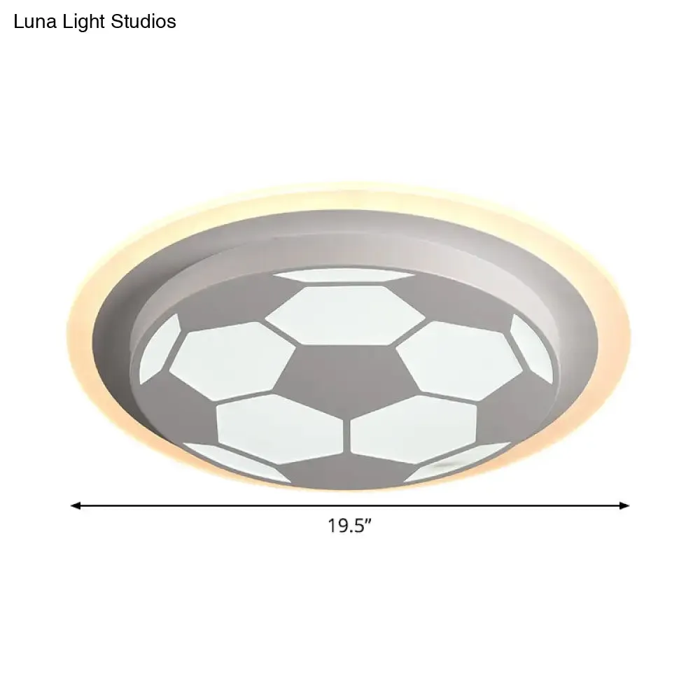Soccer Cartoon LED Flush Mount Lamp – Stylish and Bright Lighting Fixture for Bedroom