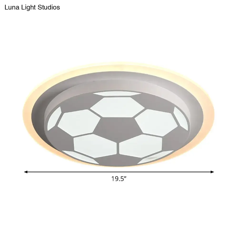 Soccer Cartoon LED Flush Mount Lamp – Stylish and Bright Lighting Fixture for Bedroom