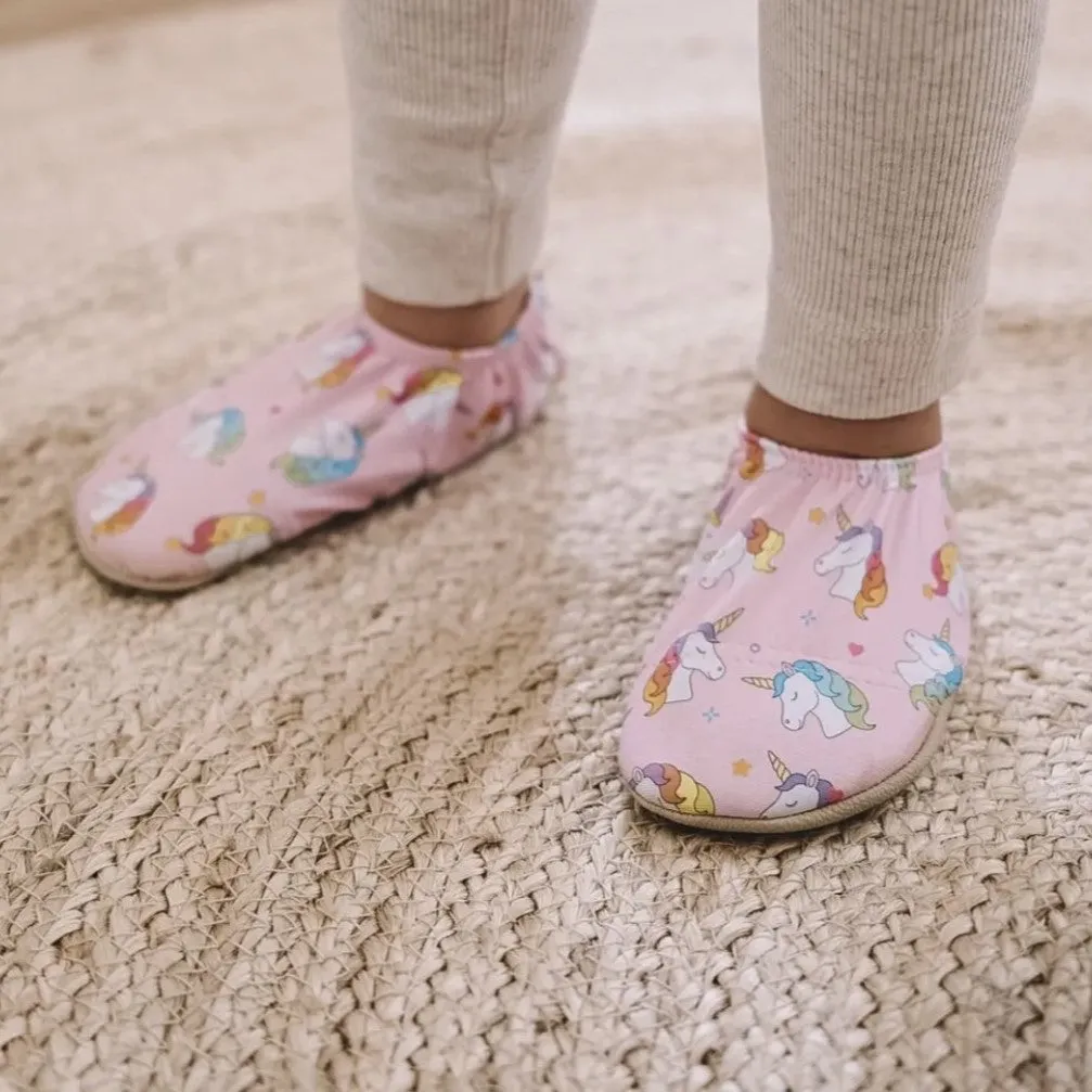 Sofie Pink Unicorn Kids Slipfree Shoes