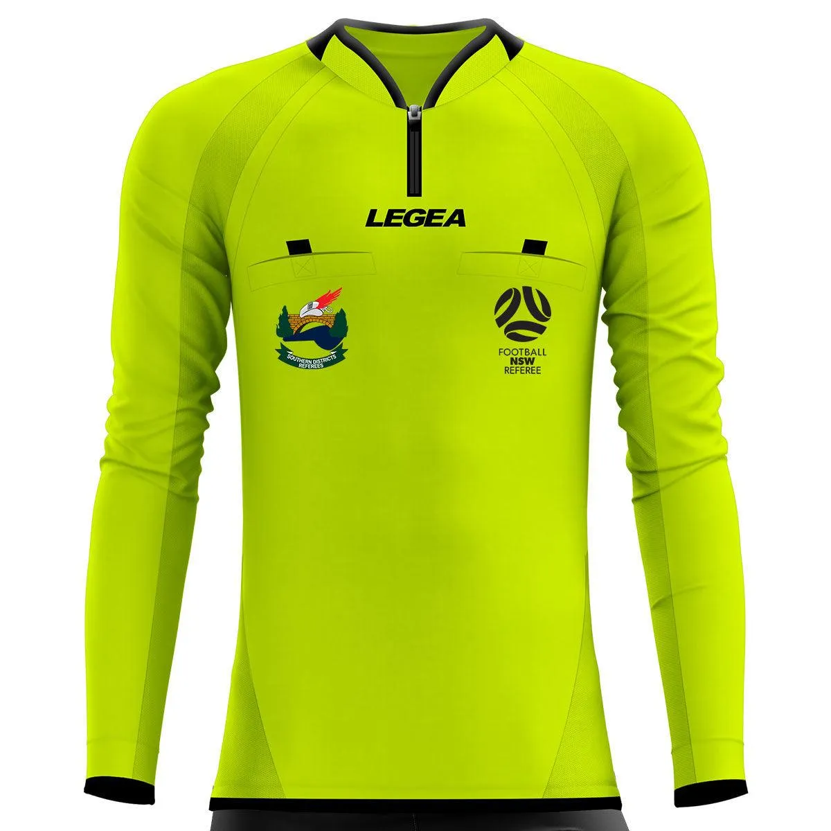 Southern Districts Soccer Referees Arbitro Drive Jersey Long Sleeve Yellow