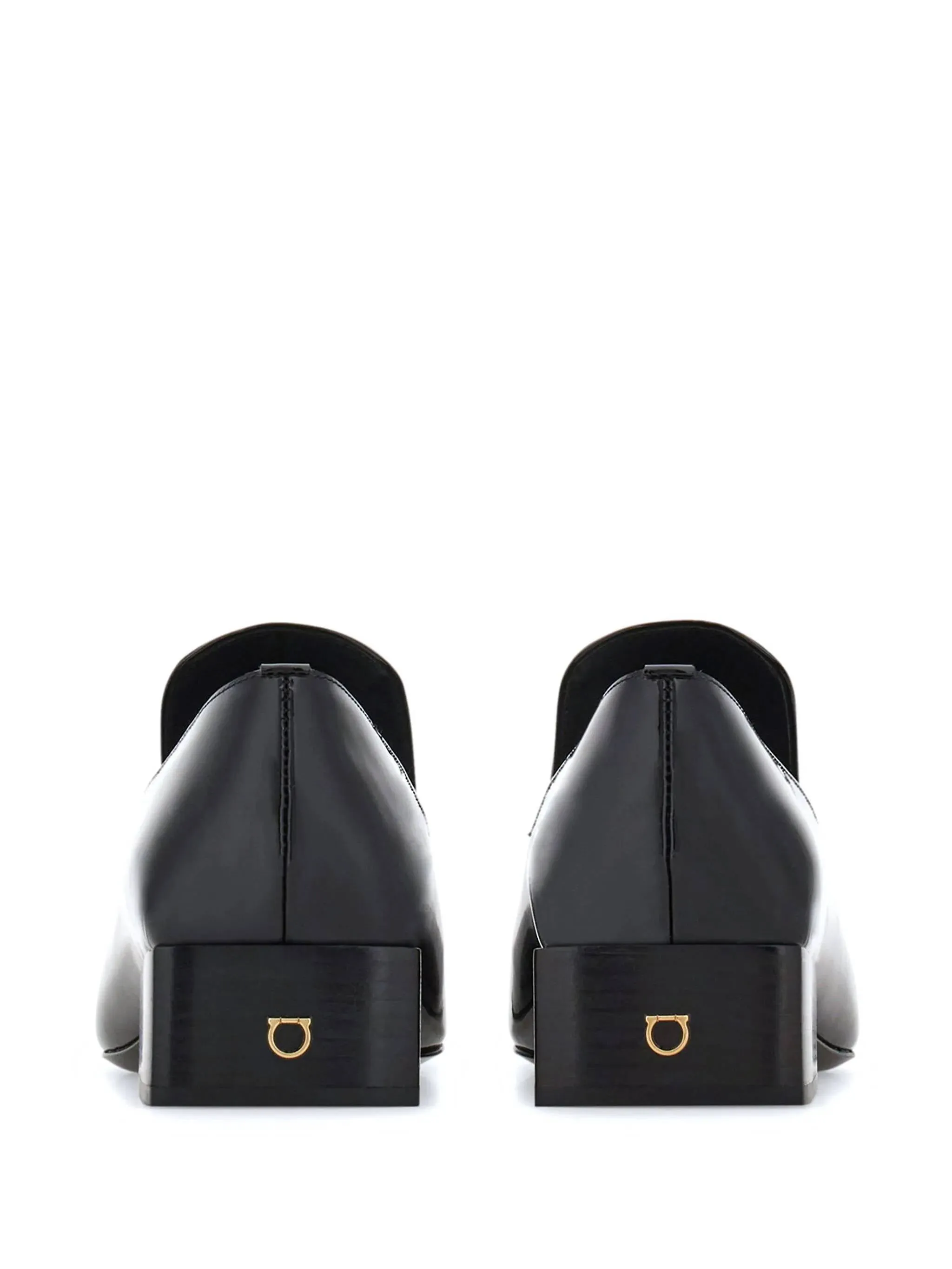 Square Toe Patent Leather Moccasins
