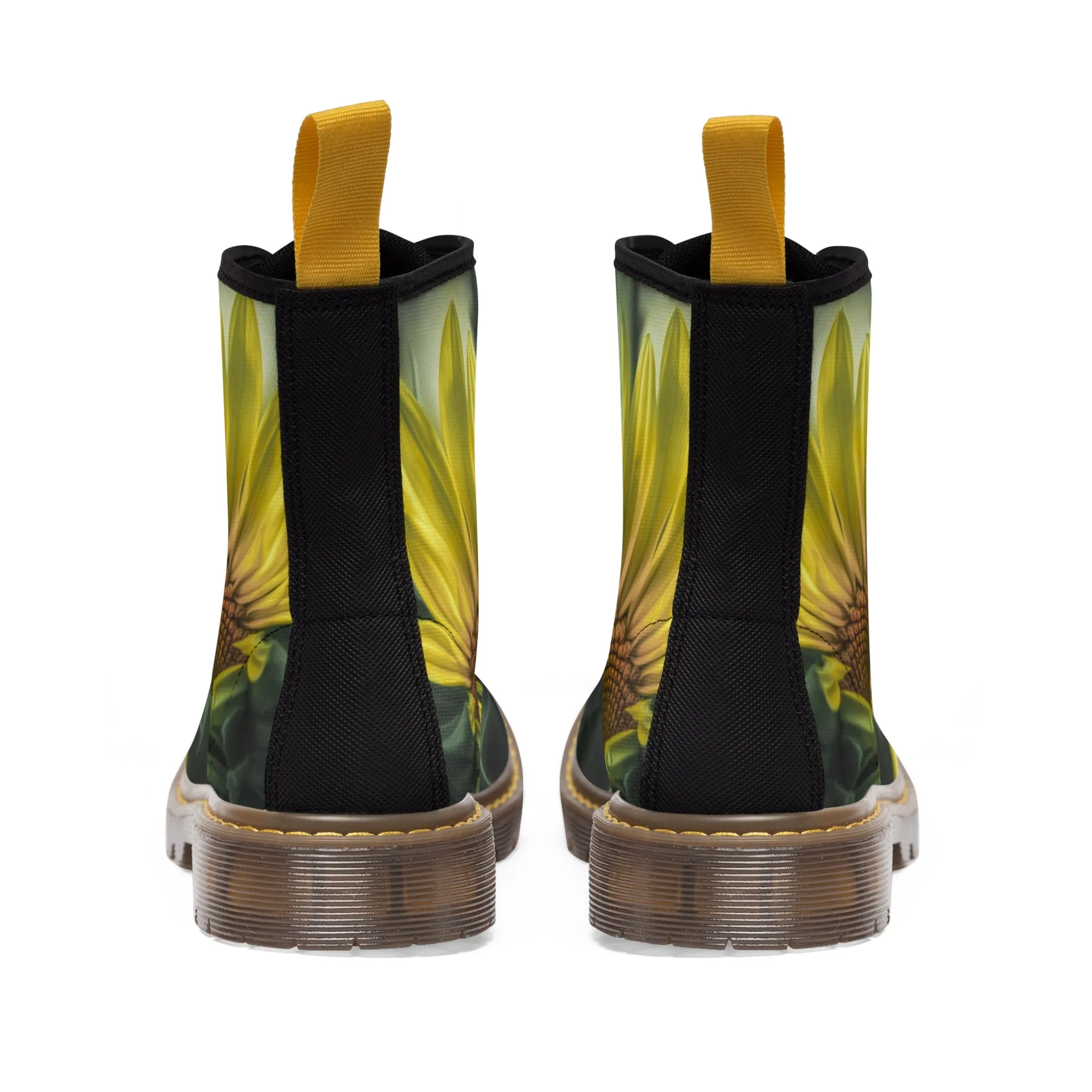 Sunflower Magnificence Canvas Art Boots