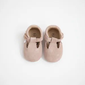 T-Bar Shoe | Tan Suede