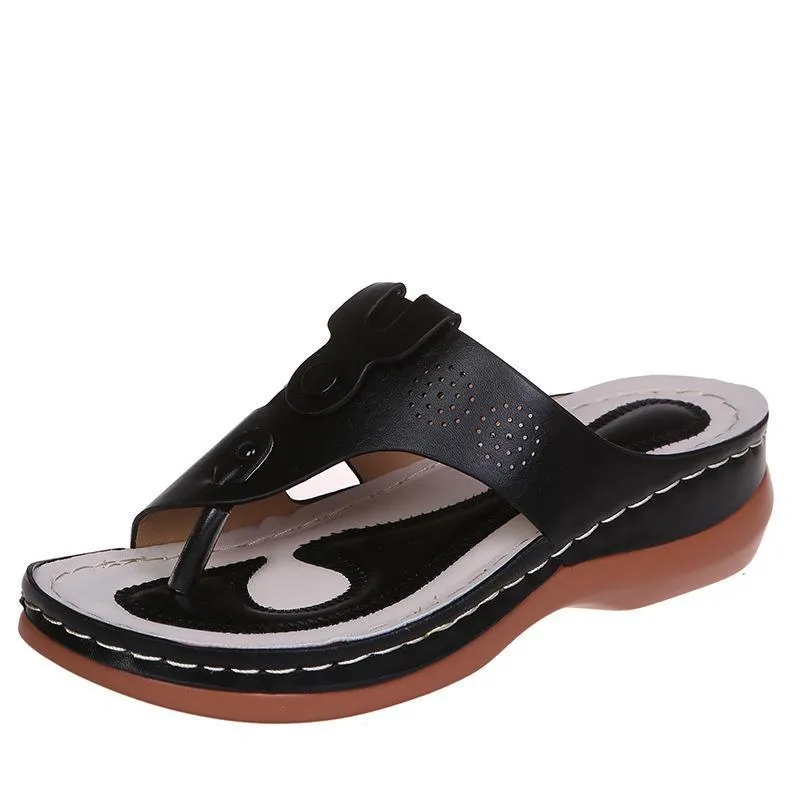 Thong Sandals Wedges Shoes Summer Beach Shoes Flip Flops