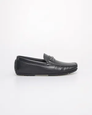 Tomaz C618 Men's Metallic Charm Buckle Moccasins