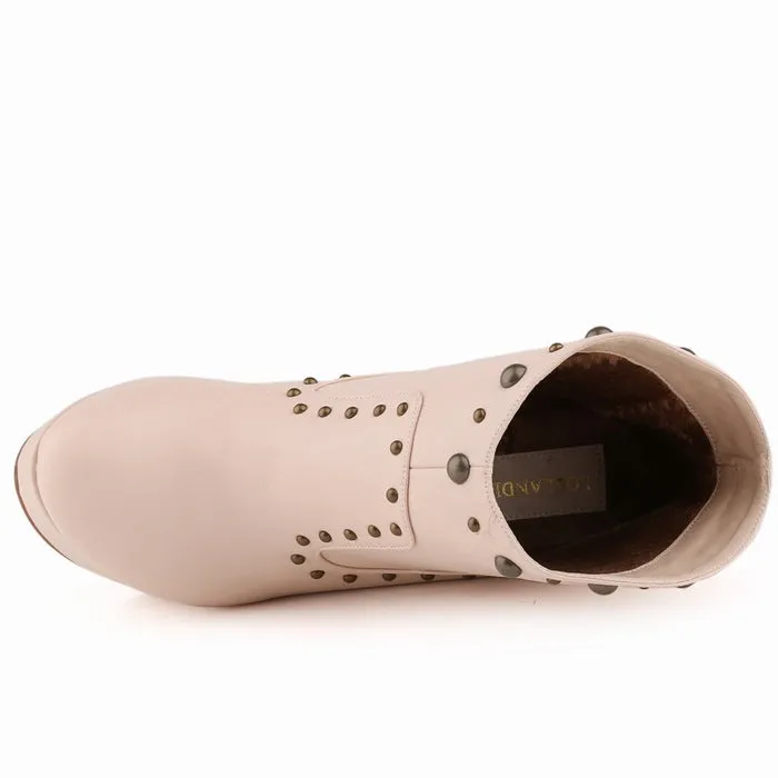 Unique Rivets Wedge Heels Sexy Club Boots