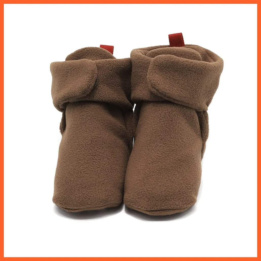 Unisex Baby Newborn Coral Fleece Winter Warm Infant Toddler Crib Shoes