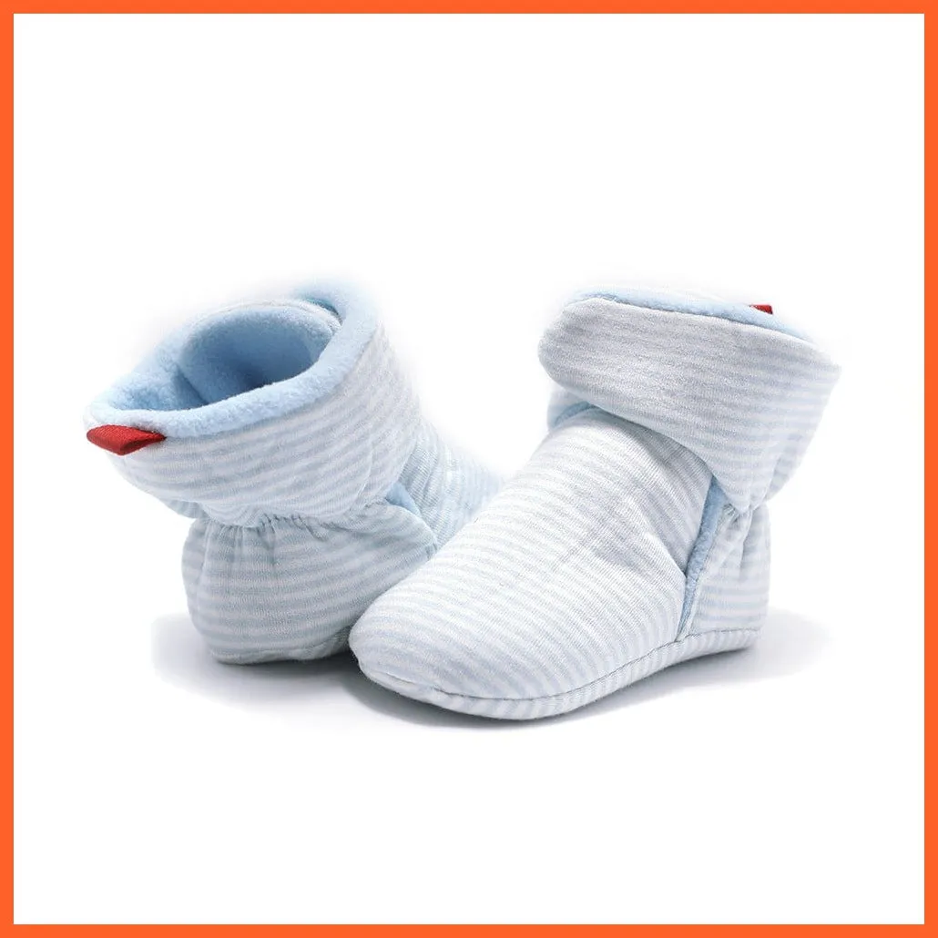 Unisex Baby Newborn Coral Fleece Winter Warm Infant Toddler Crib Shoes