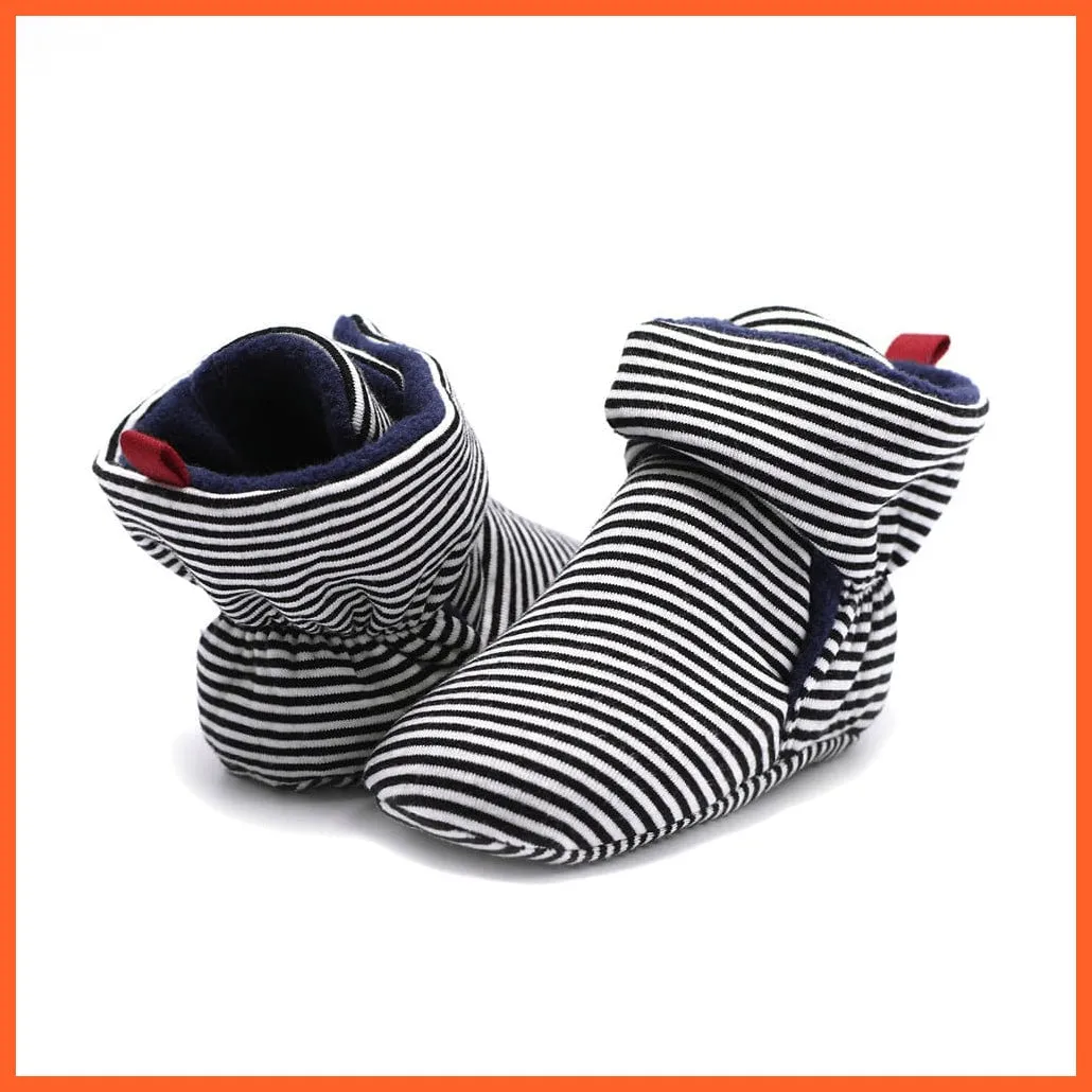 Unisex Baby Newborn Coral Fleece Winter Warm Infant Toddler Crib Shoes