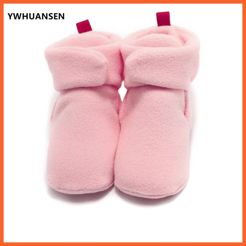 Unisex Baby Newborn Coral Fleece Winter Warm Infant Toddler Crib Shoes