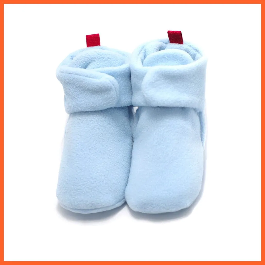 Unisex Baby Newborn Coral Fleece Winter Warm Infant Toddler Crib Shoes