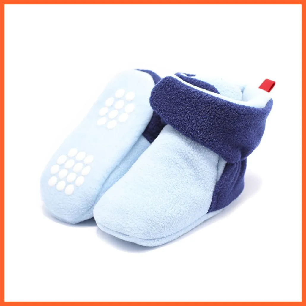 Unisex Baby Newborn Coral Fleece Winter Warm Infant Toddler Crib Shoes