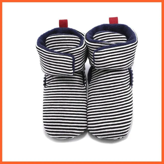 Unisex Baby Newborn Coral Fleece Winter Warm Infant Toddler Crib Shoes