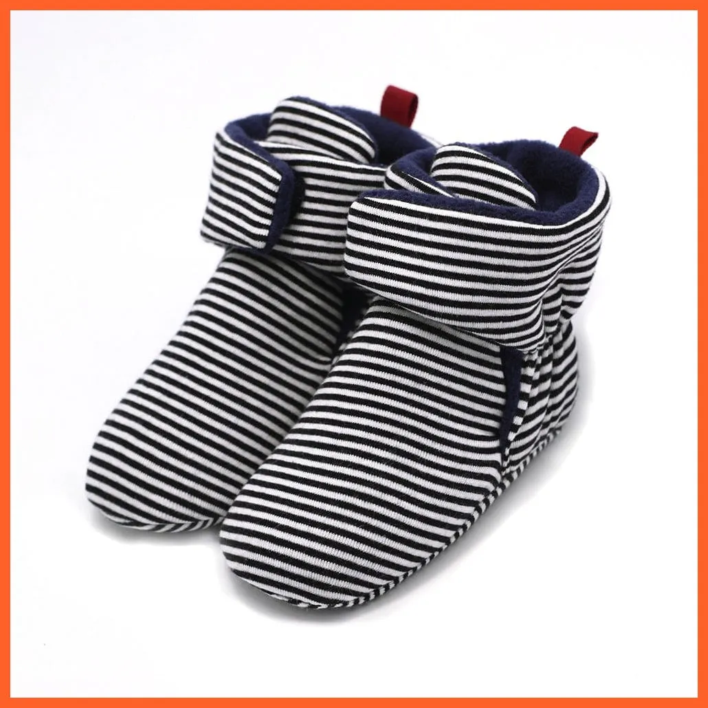 Unisex Baby Newborn Coral Fleece Winter Warm Infant Toddler Crib Shoes