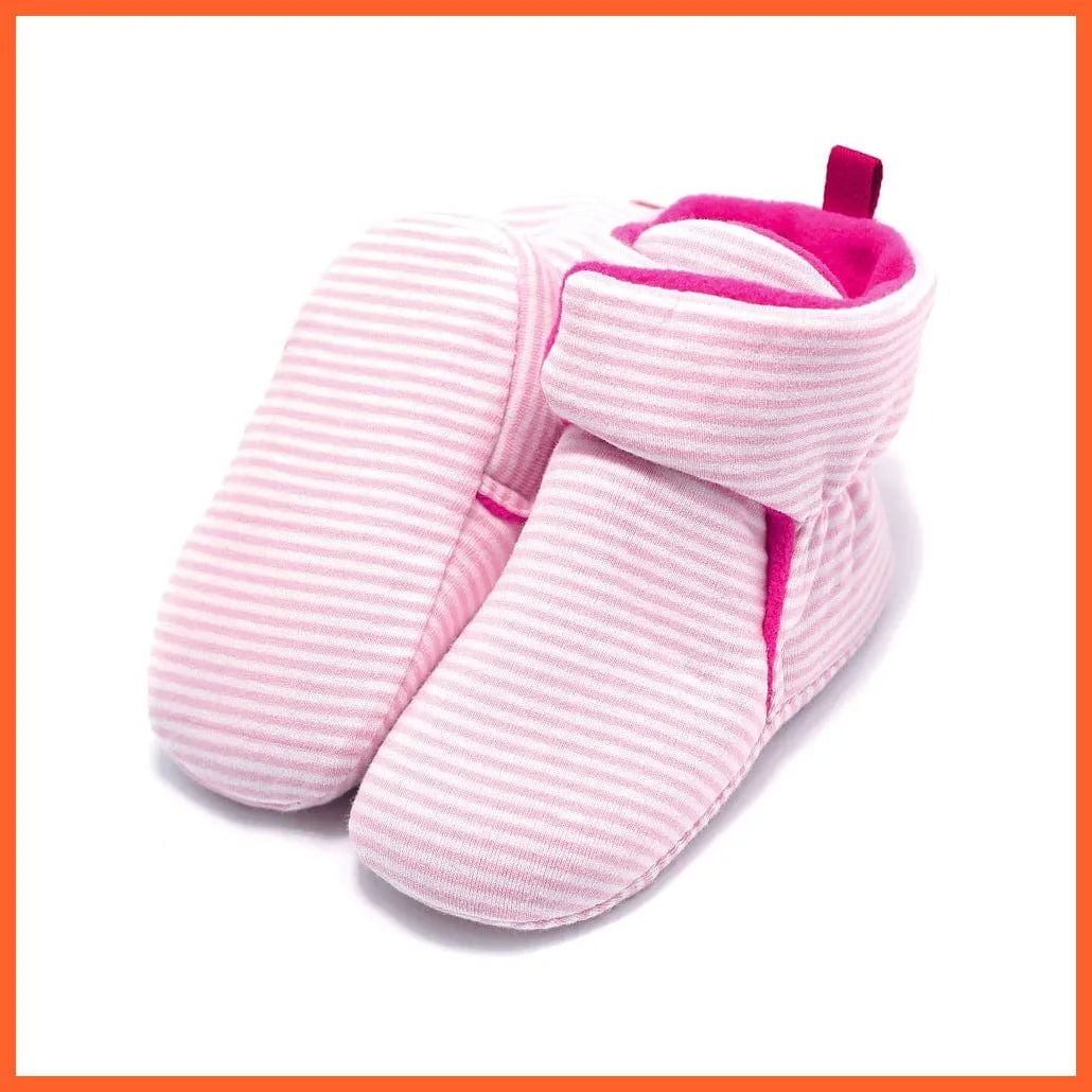 Unisex Baby Newborn Coral Fleece Winter Warm Infant Toddler Crib Shoes