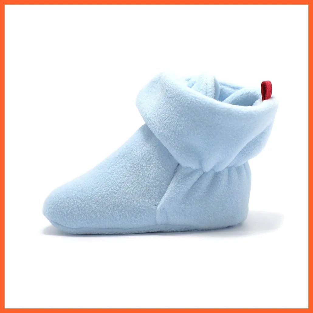 Unisex Baby Newborn Coral Fleece Winter Warm Infant Toddler Crib Shoes