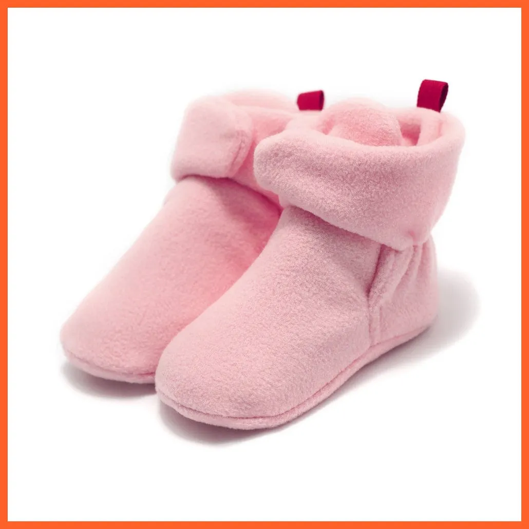 Unisex Baby Newborn Coral Fleece Winter Warm Infant Toddler Crib Shoes