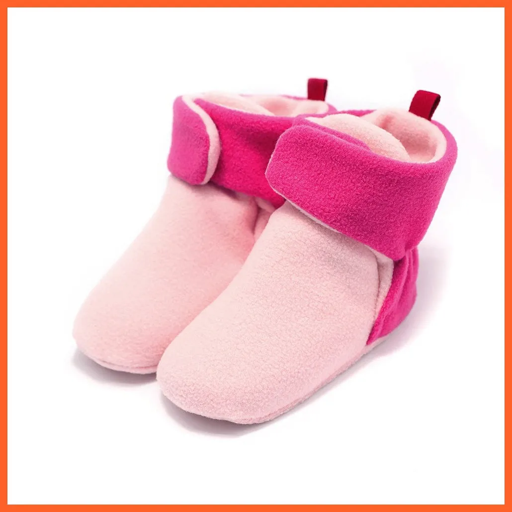 Unisex Baby Newborn Coral Fleece Winter Warm Infant Toddler Crib Shoes